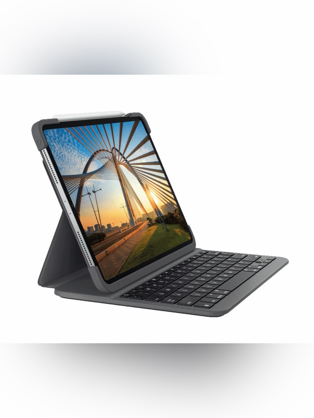 Logitech Slim Folio Pro Keyboard Folio Case iPad Pro 12.9 (3rd/4th) Gray